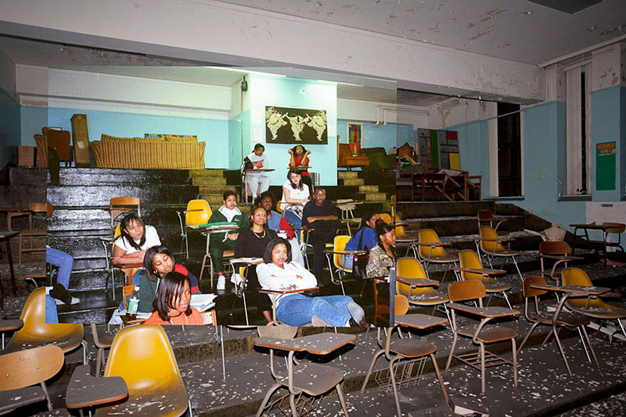 Then-and-Now Photos of Abandoned Detroit School