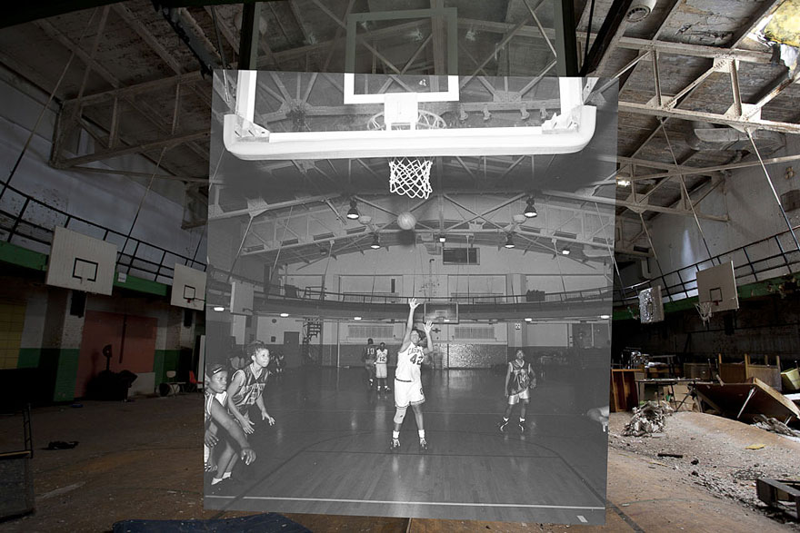 Then-and-Now Photos of Abandoned Detroit School Then-and-Now Photos of Abandoned Detroit School