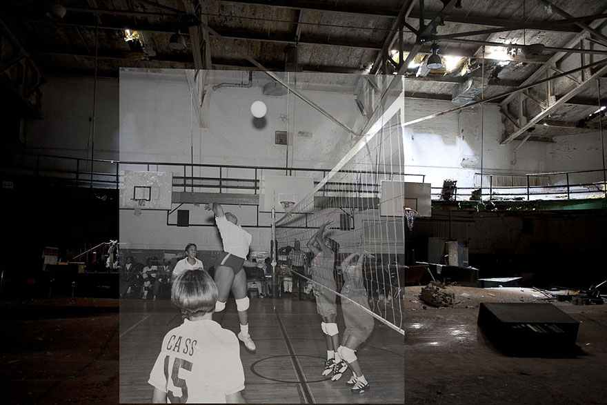 Then-and-Now Photos of Abandoned Detroit School Then-and-Now Photos of Abandoned Detroit School