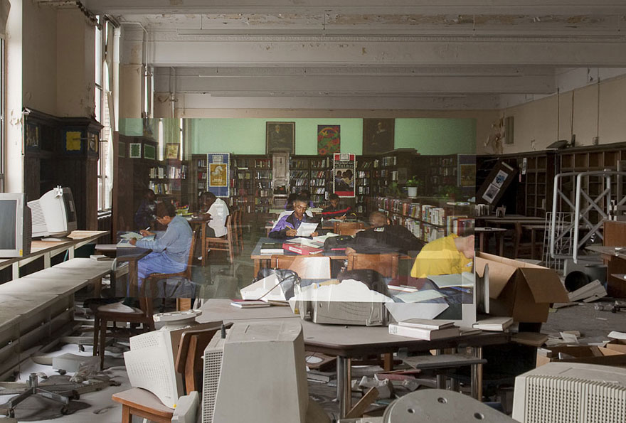 Then-and-Now Photos of Abandoned Detroit School Then-and-Now Photos of Abandoned Detroit School