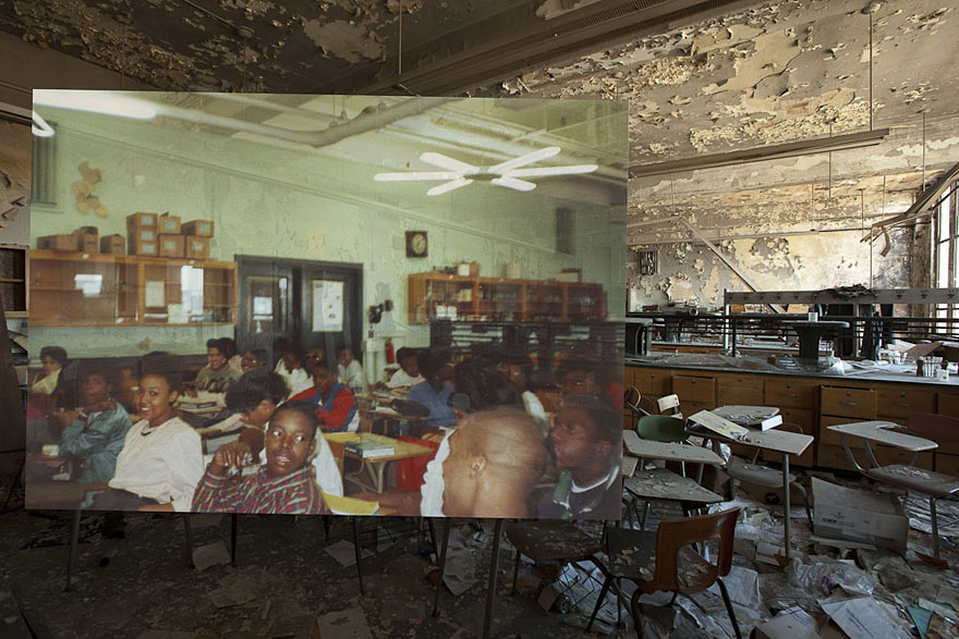 Then-and-Now Photos of Abandoned Detroit School Then-and-Now Photos of Abandoned Detroit School