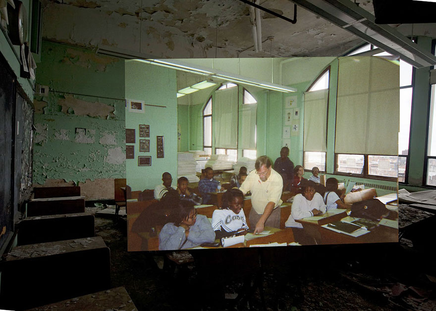Then-and-Now Photos of Abandoned Detroit School Then-and-Now Photos of Abandoned Detroit School