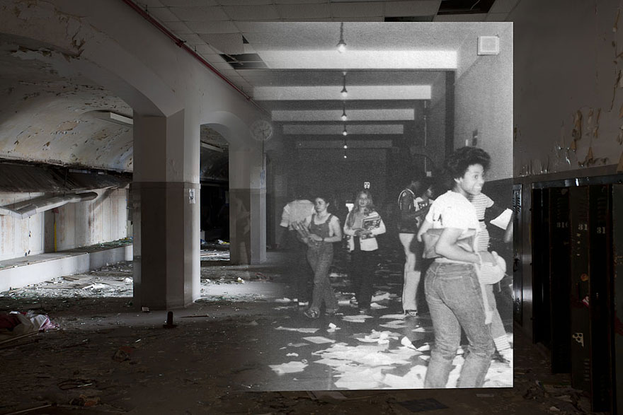 Then-and-Now Photos of Abandoned Detroit School Then-and-Now Photos of Abandoned Detroit School