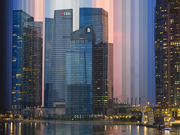 The Passage of Time Shown in Layered Collages by Fong Qi Wei The Passage of Time Shown in Layered Collages by Fong Qi Wei