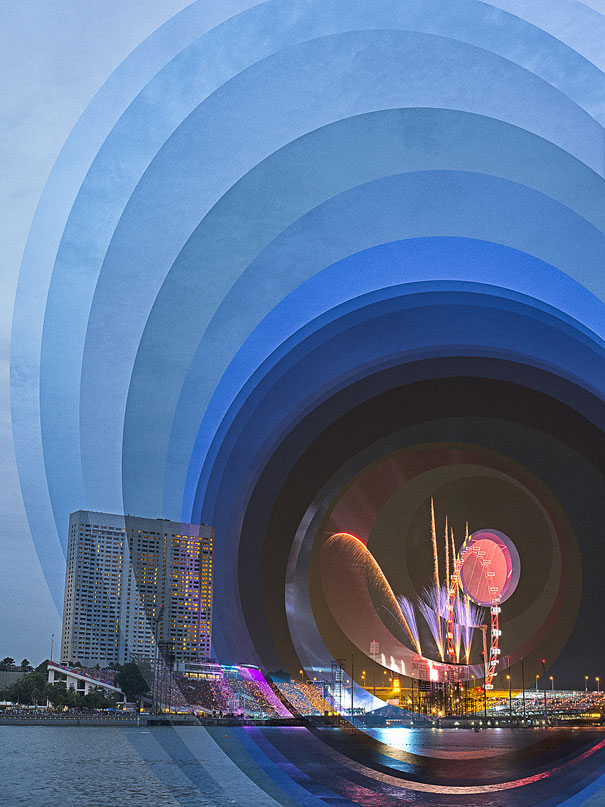 The Passage of Time Shown in Layered Collages by Fong Qi Wei The Passage of Time Shown in Layered Collages by Fong Qi Wei