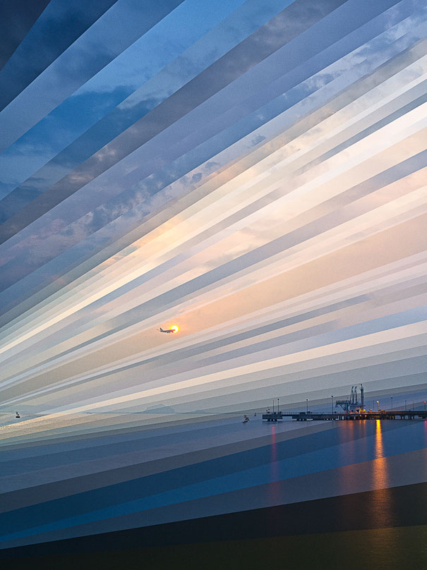 The Passage of Time Shown in Layered Collages by Fong Qi Wei The Passage of Time Shown in Layered Collages by Fong Qi Wei