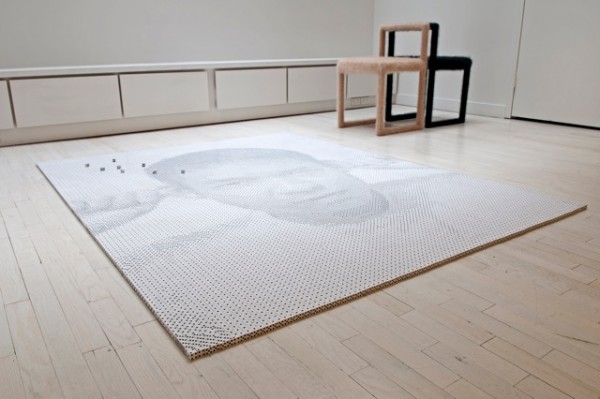 Portrait of Tobias Wong Made of 13,138 Dice