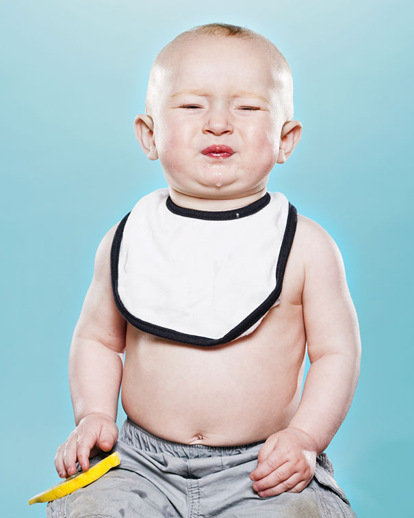Photos of Toddlers Tasting Lemon For the First Time