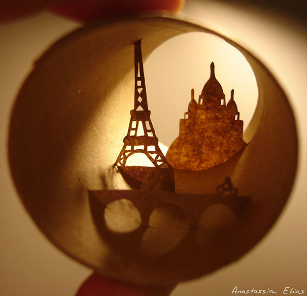 New Toilet Paper Roll Art by Anastassia Ellias New Toilet Paper Roll Art by Anastassia Ellias