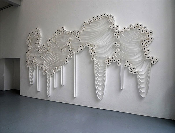 Hundreds of Toilet Paper Rolls Turned Into Art Hundreds of Toilet Paper Rolls Turned Into Art