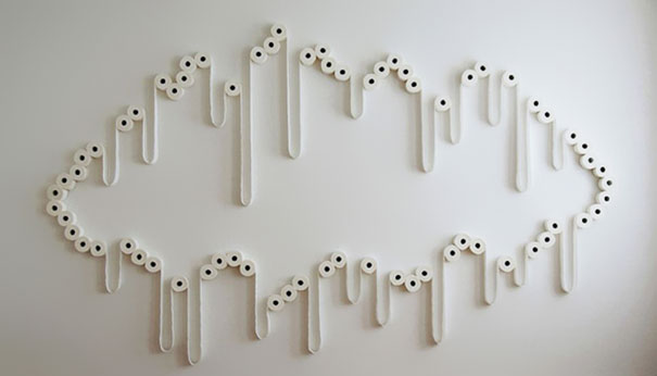 Hundreds of Toilet Paper Rolls Turned Into Art Hundreds of Toilet Paper Rolls Turned Into Art