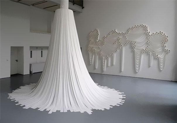 Hundreds of Toilet Paper Rolls Turned Into Art Hundreds of Toilet Paper Rolls Turned Into Art