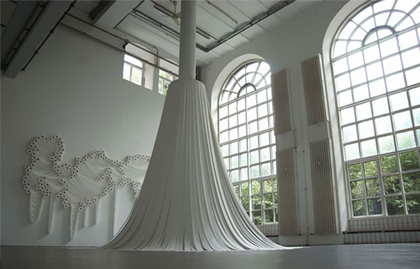 Hundreds of Toilet Paper Rolls Turned Into Art Hundreds of Toilet Paper Rolls Turned Into Art