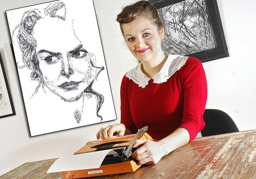 Amazing Typewriter Art By Keira Rathbone Amazing Typewriter Art By Keira Rathbone