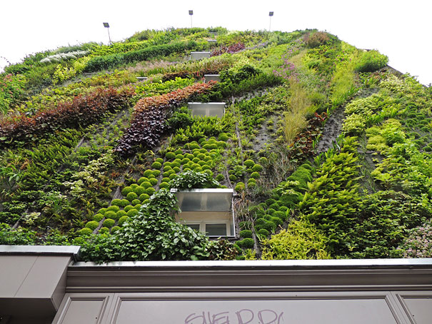 Stunning Vertical Garden Decorates Building In Paris (7 pics)