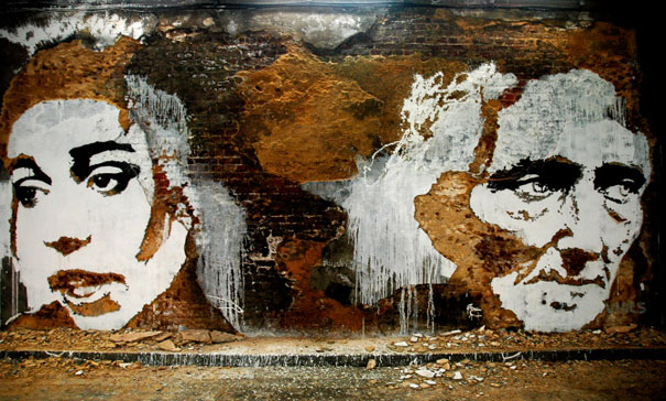 Portraits Carved in Walls by Alexandre Farto Portraits Carved in Walls by Alexandre Farto