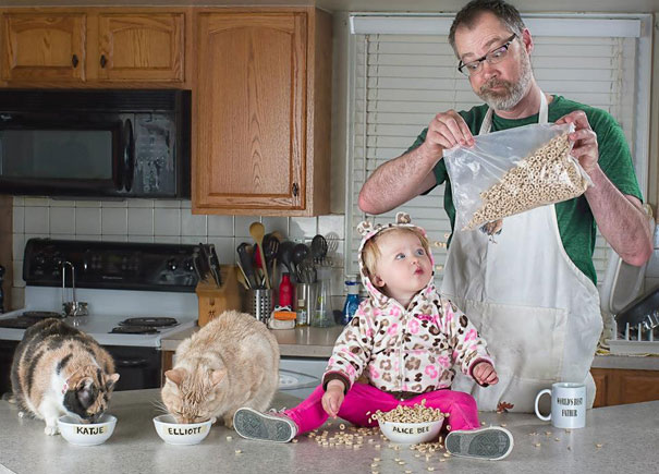 World’s Best Father: Dave Engledow with Daughter Alice Bee