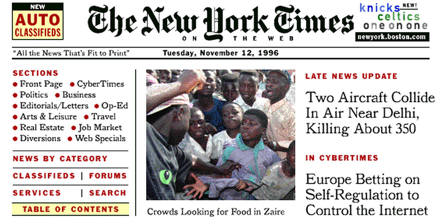 What 12 of The World’s Biggest Websites Looked Like at the Beginning