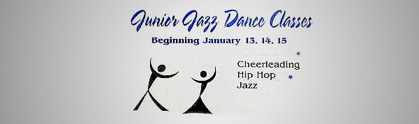 Junior dance class logo with stick figures, promoting cheerleading, hip hop, and jazz. Junior dance class logo with stick figures, promoting cheerleading, hip hop, and jazz.