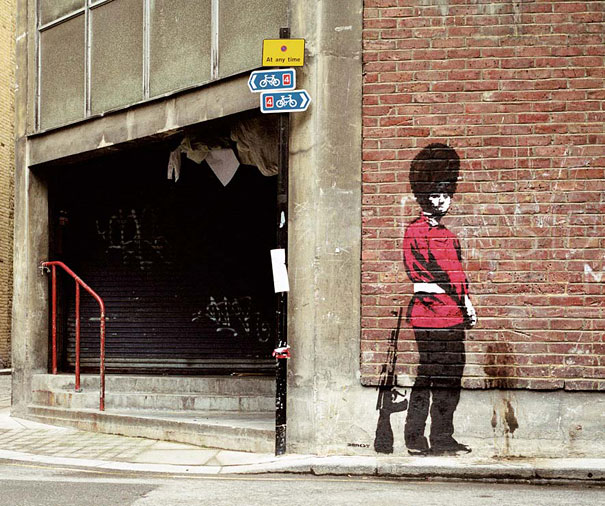 Banksy's Artwork Recreated in Real Life Banksy's Artwork Recreated in Real Life