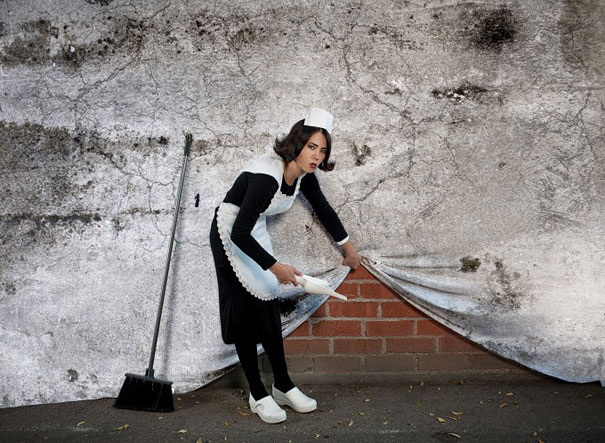 Banksy's Artwork Recreated in Real Life